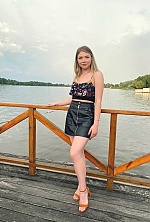 Ukrainian mail order bride Yana from Kiev with blonde hair and blue eye color - image 3