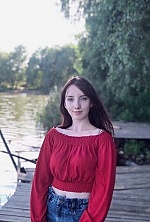 Ukrainian mail order bride Anastasia from Kiev with light brown hair and blue eye color - image 5