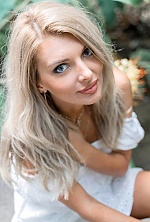 Ukrainian mail order bride Anna from Kiev with blonde hair and blue eye color - image 4