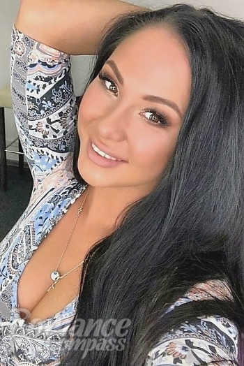 Ukrainian mail order bride Irina from Kiev with black hair and brown eye color - image 1