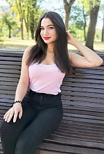 Ukrainian mail order bride Anzhelika from Cherkasy with black hair and grey eye color - image 3
