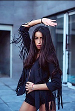 Ukrainian mail order bride Karina from Dnipro with black hair and green eye color - image 6