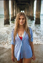 Ukrainian mail order bride Anastasiia from Los Angeles with blonde hair and blue eye color - image 3