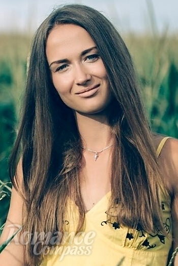 Ukrainian mail order bride Aleksandra from Uzhhorod with light brown hair and blue eye color - image 1
