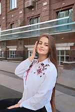 Ukrainian mail order bride Veronika from Dnipro with brunette hair and green eye color - image 17
