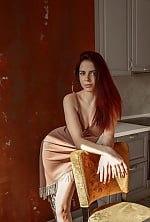 Ukrainian mail order bride Oksana from Poltava with red hair and grey eye color - image 3