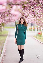 Ukrainian mail order bride Anastasiia from Dnipro with brunette hair and green eye color - image 2