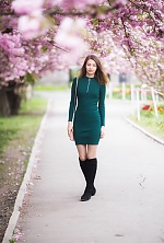 Ukrainian mail order bride Anastasiia from Dnipro with brunette hair and green eye color - image 5