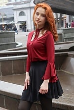 Ukrainian mail order bride Viktoriia from Ivano-Frankivsk with red hair and blue eye color - image 5