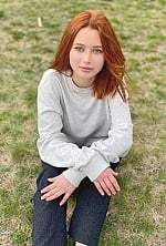 Ukrainian mail order bride Viktoriia from Ivano-Frankivsk with red hair and blue eye color - image 3