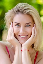 Ukrainian mail order bride Viktoria from Kiev with blonde hair and green eye color - image 5