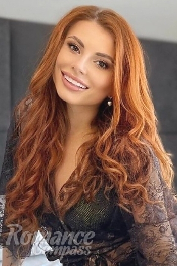 Ukrainian mail order bride Irina from Kiev with red hair and brown eye color - image 1