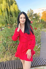 Ukrainian mail order bride Alina from Cherkassy with black hair and green eye color - image 3