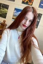 Ukrainian mail order bride Anna from Lviv with red hair and hazel eye color - image 11