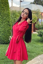 Ukrainian mail order bride Kristina from Kiev with black hair and green eye color - image 4
