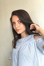 Ukrainian mail order bride Dina from Kremenchug with light brown hair and green eye color - image 2