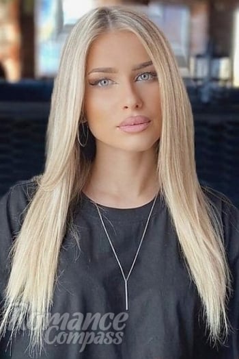Ukrainian mail order bride Maria from Kiev with blonde hair and grey eye color - image 1