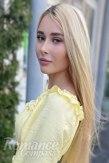 Ukrainian mail order bride Anastasia from Kiev with blonde hair and blue eye color - image 1