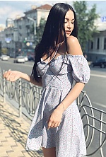 Ukrainian mail order bride Julia from Kiev with black hair and green eye color - image 3