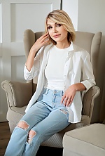 Ukrainian mail order bride Svetlana from Dnipro with blonde hair and green eye color - image 17