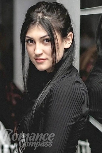 Ukrainian mail order bride Angelina from Kiev with black hair and black eye color - image 1