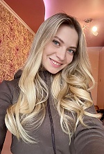 Ukrainian mail order bride Liudmyla from Kiev with blonde hair and blue eye color - image 8