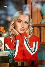 Ukrainian mail order bride Evgenia from Kiev with blonde hair and blue eye color - image 11