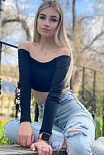 Ukrainian mail order bride Karyna from Kropyvnytskyi with blonde hair and blue eye color - image 4
