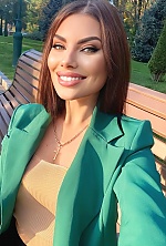 Ukrainian mail order bride Anastasiia from Kharkiv with brunette hair and green eye color - image 6