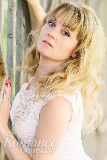Ukrainian mail order bride Elena from Cherkassy with blonde hair and blue eye color - image 1