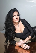 Ukrainian mail order bride Olga from Kyiv with black hair and green eye color - image 3