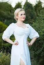 Ukrainian mail order bride Yuliia from Poltava with blonde hair and grey eye color - image 4