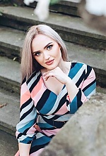 Ukrainian mail order bride Yuliia from Poltava with blonde hair and grey eye color - image 2