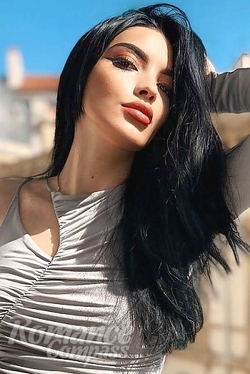 Ukrainian mail order bride Anastasia from Kiev with black hair and brown eye color - image 1