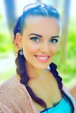 Ukrainian mail order bride Viktoriia from Kiev with brunette hair and green eye color - image 4