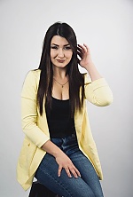 Ukrainian mail order bride Anastasiia from Warsaw with black hair and brown eye color - image 3