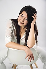 Ukrainian mail order bride Anastasiia from Warsaw with black hair and brown eye color - image 2