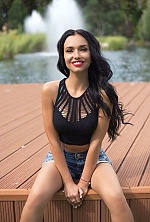 Ukrainian mail order bride Alina from Lviv with black hair and green eye color - image 5