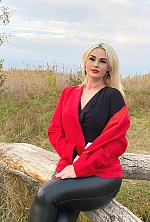Ukrainian mail order bride Ludmyla from Nikolaev with blonde hair and hazel eye color - image 4