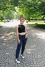 Ukrainian mail order bride Daria from Brussels with red hair and green eye color - image 3