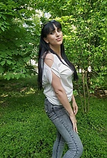 Ukrainian mail order bride Tetiana from Frankfurt with black hair and green eye color - image 4