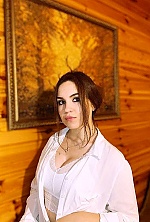 Ukrainian mail order bride Anastasiia from Berlin with brunette hair and green eye color - image 3