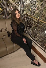 Ukrainian mail order bride Nastasia from Kiev with brunette hair and green eye color - image 5