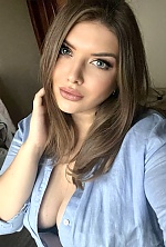 Ukrainian mail order bride Nastasia from Kiev with brunette hair and green eye color - image 6