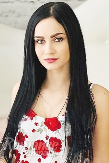 Ukrainian mail order bride Ludmila from Kremenchug with black hair and hazel eye color - image 1