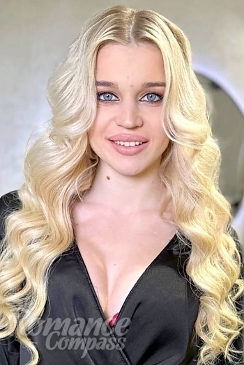 Ukrainian mail order bride Anastasiia from Kiev with blonde hair and blue eye color - image 1