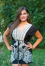 Ukrainian mail order bride Anastasia from Kemenchug with brunette hair and green eye color - image 4
