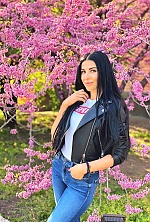 Ukrainian mail order bride Elena from Odessa with black hair and green eye color - image 2