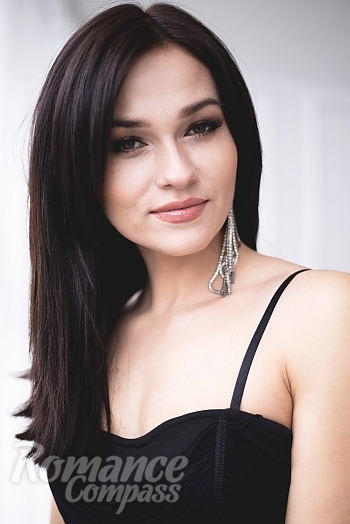Ukrainian mail order bride Ekaterina from Odessa with black hair and brown eye color - image 1