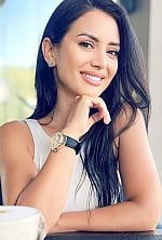 Ukrainian mail order bride Anastasia from Odessa with black hair and brown eye color - image 5